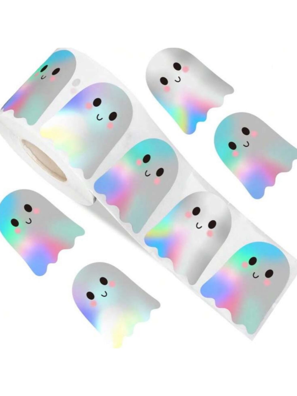500 Halloween Pumpkin, Ghost or Bat Stickers - Picture 3 of 4